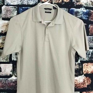 PGA Tour Performance Golf Polo Short Sleeve Beige